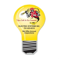 Lightbulb-shaped vinyl decal with a repositionable adhesive backside.... from...