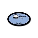 Screen Printed Poly Name Badge - Oval