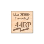 USA Made Square Wood Lapel Pins (1")