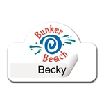 UV Printed Poly Name Badge (2"x3") Rectangle with Bump