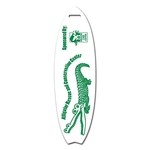 Screen Printed Poly Write-on Tag (5.5"x1.625") Surfboard