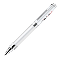 Twist-action ballpoint pen made of heavy brass with chrome plated features......