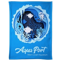 Brushed Fleece Blanket 30-x 40- 300GSM - Full Color... from ASI 36730 Ariel...