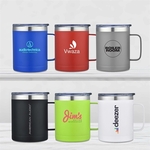 ALPHEUS - 14 OZ STAINLESS STEEL CAMPING MUG WITH HANDLE