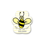 Re-Stick-It Decal (2.375"x2.875") Bee Shape