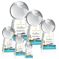 Globe on Tall Base VividPrint™ Award... from ASI 84592 St Regis Group / St Regis