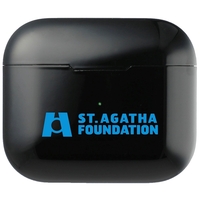 Wireless earbuds with a 1" x 2.5" x 2.16" charging case... from ASI 66887...