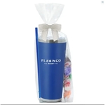 20oz. Tumbler w/ Straw Snack Pack With Salt Water Taffy