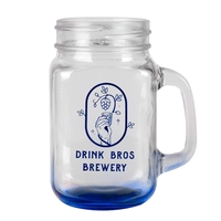 16 oz. Sunny Day Mason Jar (1 Color Imprint)