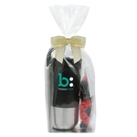 16oz Tumbler w/Stainless Steel Straw & Gummy Fruit Candy