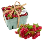 Candy Filled Produce Basket With Gummy Cherries