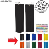 Colored Microfiber Dri-Lite Terry Golf Towel