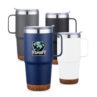 24 OZ. S/S Travel Mug With Cork Bottom... from ASI 41511 Brainchild USA Inc /...