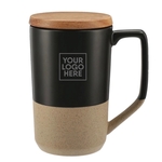 Low Minimum - Ceramic Mug with Wood Lid