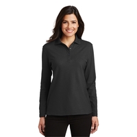 Port Authority Ladies Silk Touch Long Sleeve Polo.... from ASI 84863 SanMar