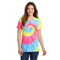 Port & Company Ladies Tie-Dye V-Neck Tee.... from ASI 84863 SanMar
