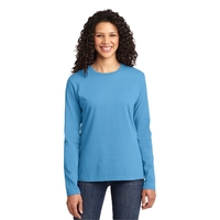 Port & Co Women's Long Sleeve Core Cotton Tee.