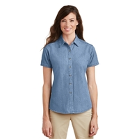 Port & Company - Ladies Short Sleeve Value Denim Shirt.... from ASI 84863 SanMar