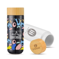 The 10oz. Sleek ceramic bottle has a glossy exterior finish and... from ASI...