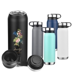 20 oz. Stainless Steel Vacuum Water Bottle w/ Twist Lid