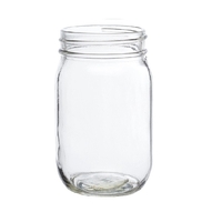 Mason drinking jar, 16 oz. plus 1 color silkscreen imprint on... from ASI...