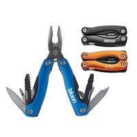 Multi-function tool that measures 2 1/2" when closed with spring action......