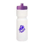 28 oz. Push-Cap Plastic Water Bottle (2 Color Imprint)