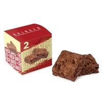 Fresh Beginnings 2 Fudge Brownies in Cube... from ASI 44900 NC Custom...