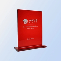Jade Glass Red Square Award