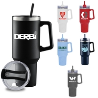 40 oz. tumbler that's made of double-wall stainless steel, is copper... from...