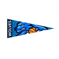 9" x 24" Full color felt pennant flag banner plus full... from ASI 37218...