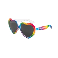 Pride themed, heart shaped sunglasses with UV400 lenses.... from ASI 98360...