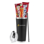 20oz Tumbler w/ Straw, Starburst, Skittles & Twizzlers Candy