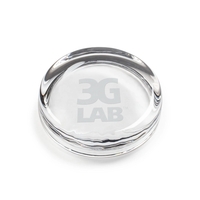 Optical flat round paperweight, 3 1/2" in diameter.... from ASI 84592 St...