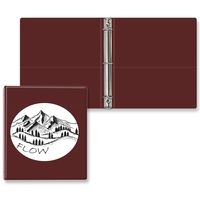 1" Round three ring binder made of vinyl with front and... from ASI 54040 Fey...