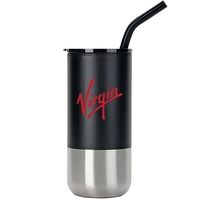 16 oz. Cabo Stainless Tumbler with Straw... from ASI 80060 VisionUSA