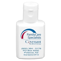 Broad Spectrum SPF30 Sunscreen Lotion in Solid White Flip-To