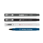 CUBIX Square Barrel Rubberized Cap Off Ball Point Pen
