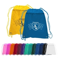 210D Polyester Drawstring Backpack w/PU Coating