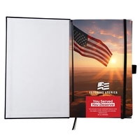 Custom deboss imprint, full-color Tip-In page, paper pocket, bookmark and...