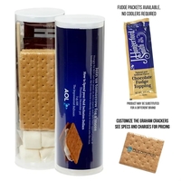 Campfire S'mores Kit Tubes with Fudge Packets
