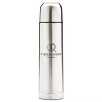 16 ounce bullet-shaped stainless steel vacuum insulated thermos with 8-10...