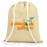 6 oz. Cotton Canvas Drawstring Gym & Sports Travel Backpack