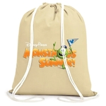 6 oz. Cotton Canvas Drawstring Gym & Sports Travel Backpack