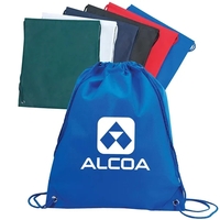 Large drawstring tote bag made of 100GM non-woven polypropylene.... from ASI...