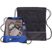 Drawstring bag with mesh backside reveals bag content.... from ASI 39820...