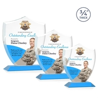 Scudo Shield VividPrint™ Award - Sky Blue... from ASI 84592 St Regis Group /...