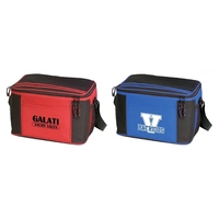 Two-tone, 12-can cooler with a front and back pocket, top and... from ASI...