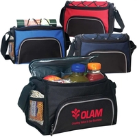 Lunch Cooler Bag w/ Pockets & Shoulder Strap