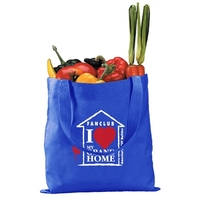 12 oz. canvas tote bag with web handles reinforced at stress... from ASI...